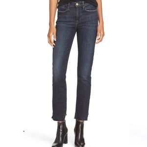 FRAME High Rise Staggered Hem Jeans - Northern